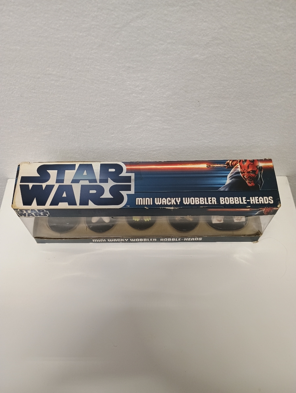 Star Wars Mini Bobble-Head Set - Black, White, Green, Gold, Blue - Picture 2 of 8
